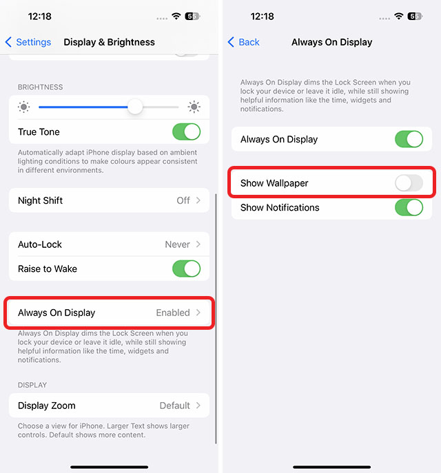 iphone 14 proలో వాల్పేపర్ని నిలిపివేయండి
